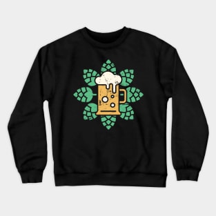 Retro Craft Beer Hops Crewneck Sweatshirt